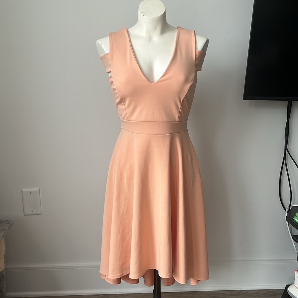 Boohoo Peach Dress